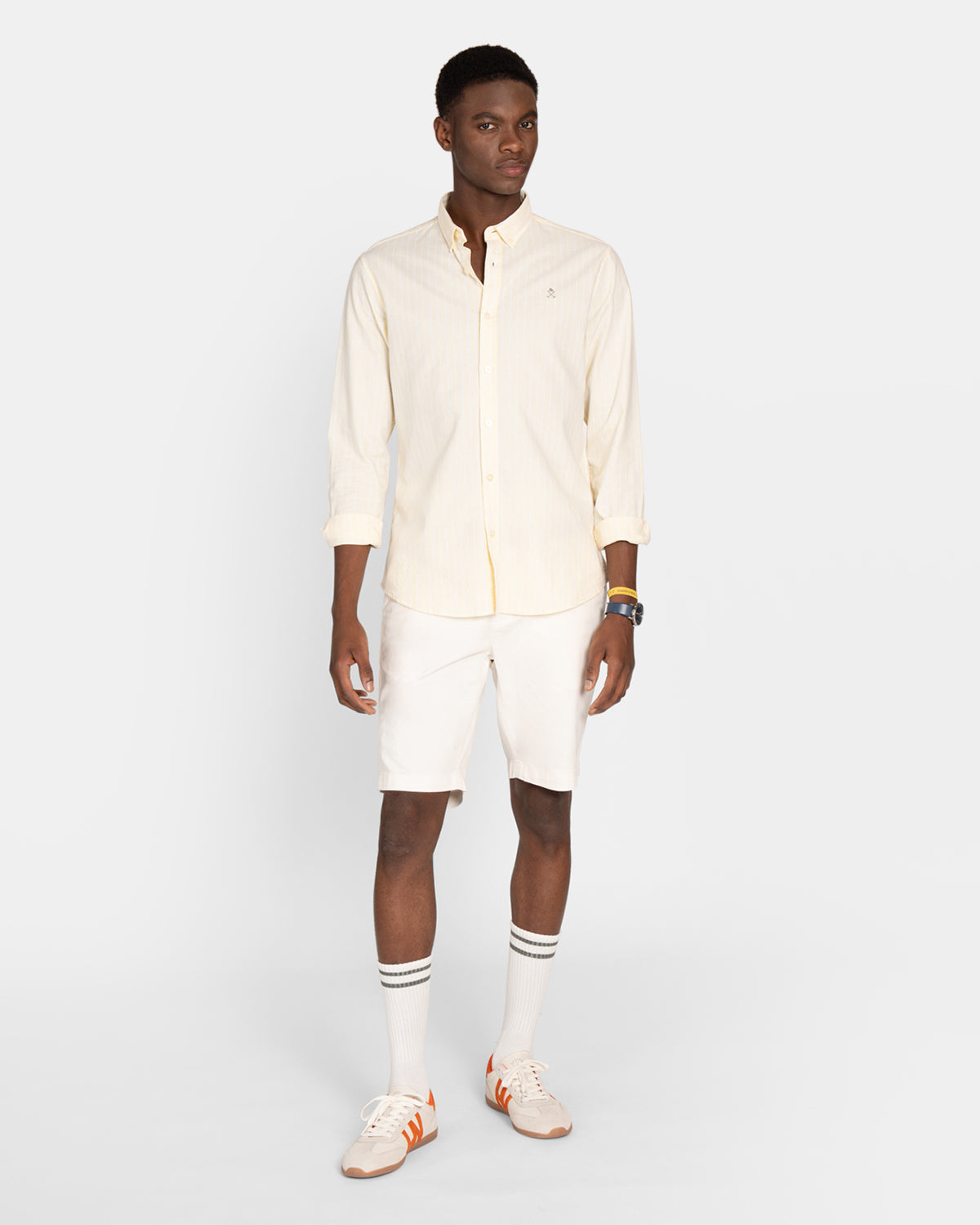 CAMISA SHORELINE STRIPED OXFORD