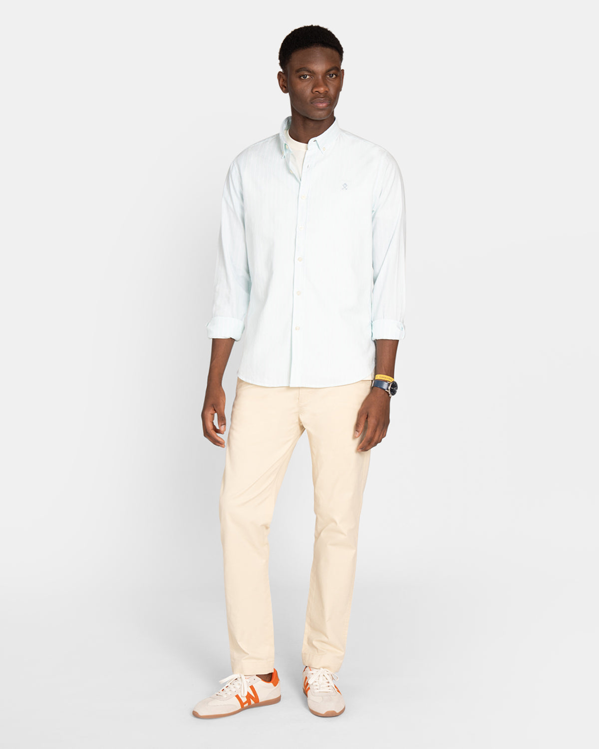 CAMISA SHORELINE STRIPED OXFORD