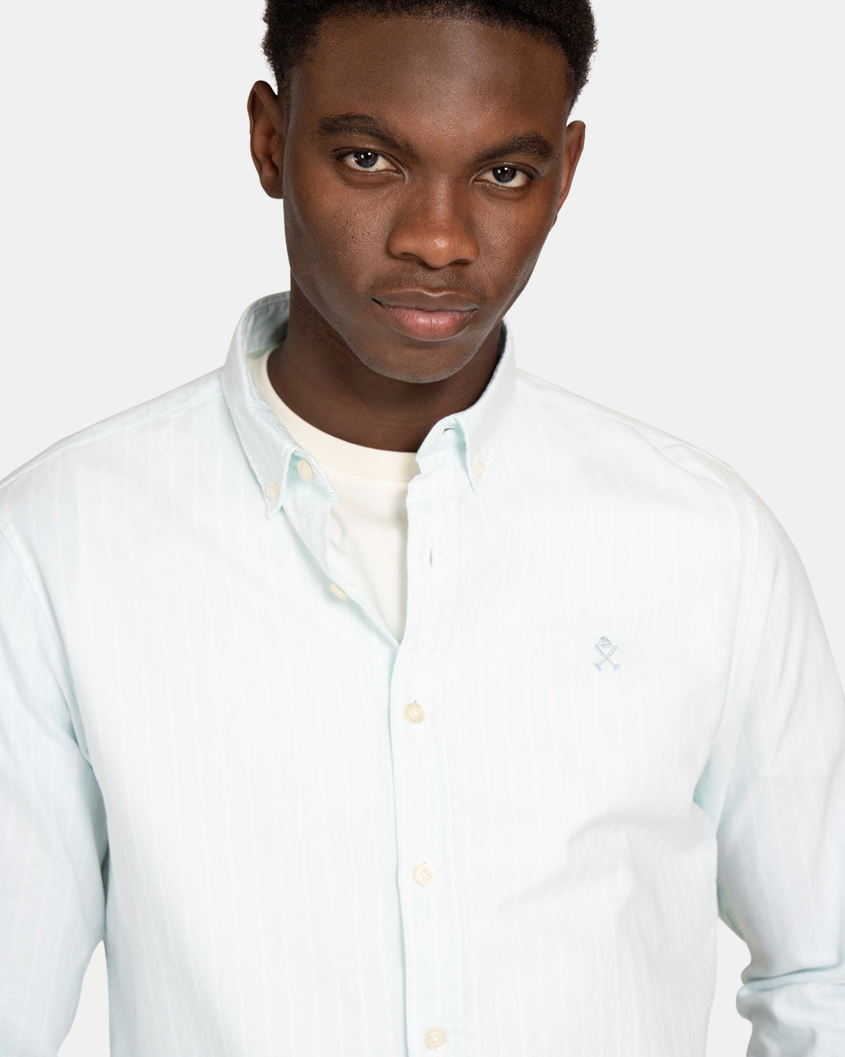 CAMISA SHORELINE STRIPED OXFORD