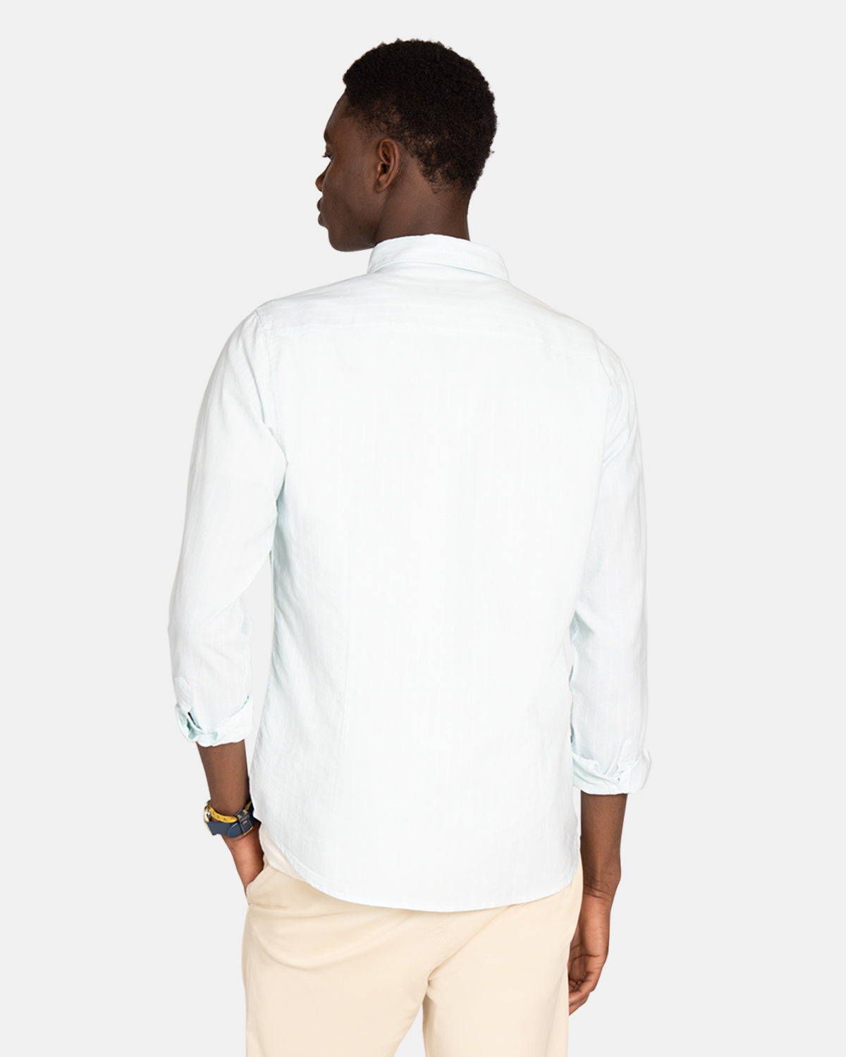 CAMISA SHORELINE STRIPED OXFORD