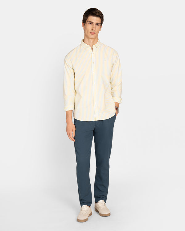 Retro Striped Oxford Shirt