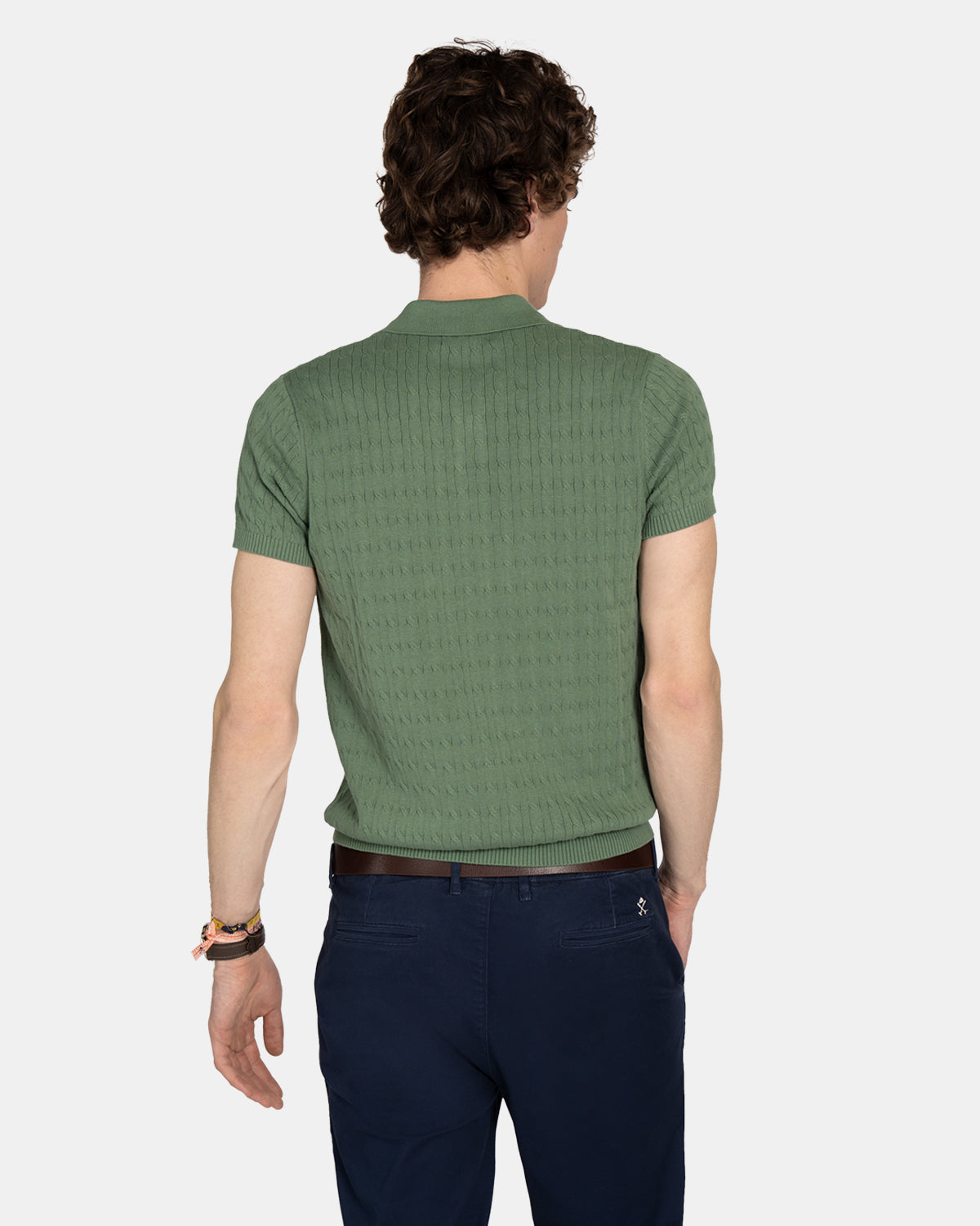 POLO CABLE KNIT