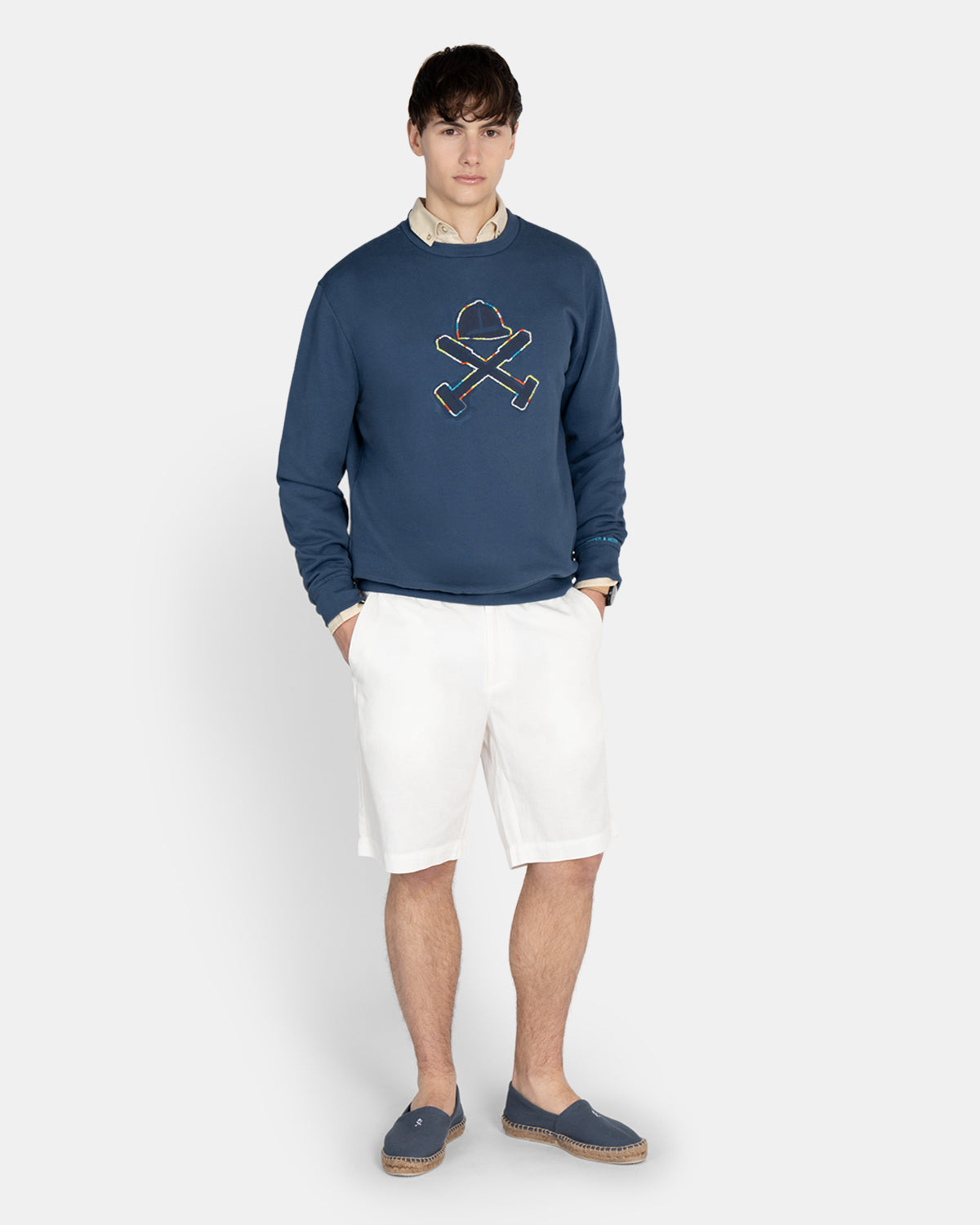 Stitching Logo Sweatshirt