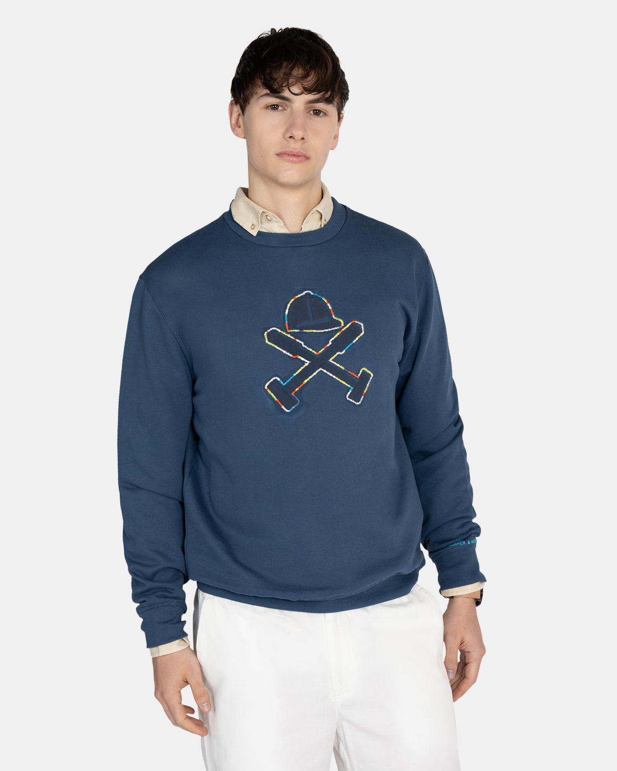 Stitching Logo Sweatshirt