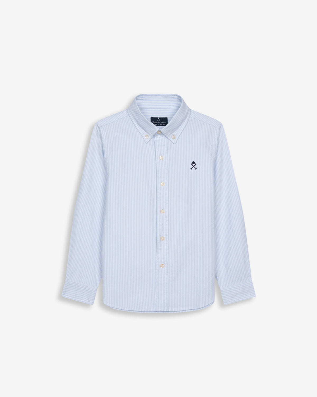Camisa MEDITERRANEO KIDS de Harper & Neyer en azul cielo, vista frontal en algodón suave y ligero