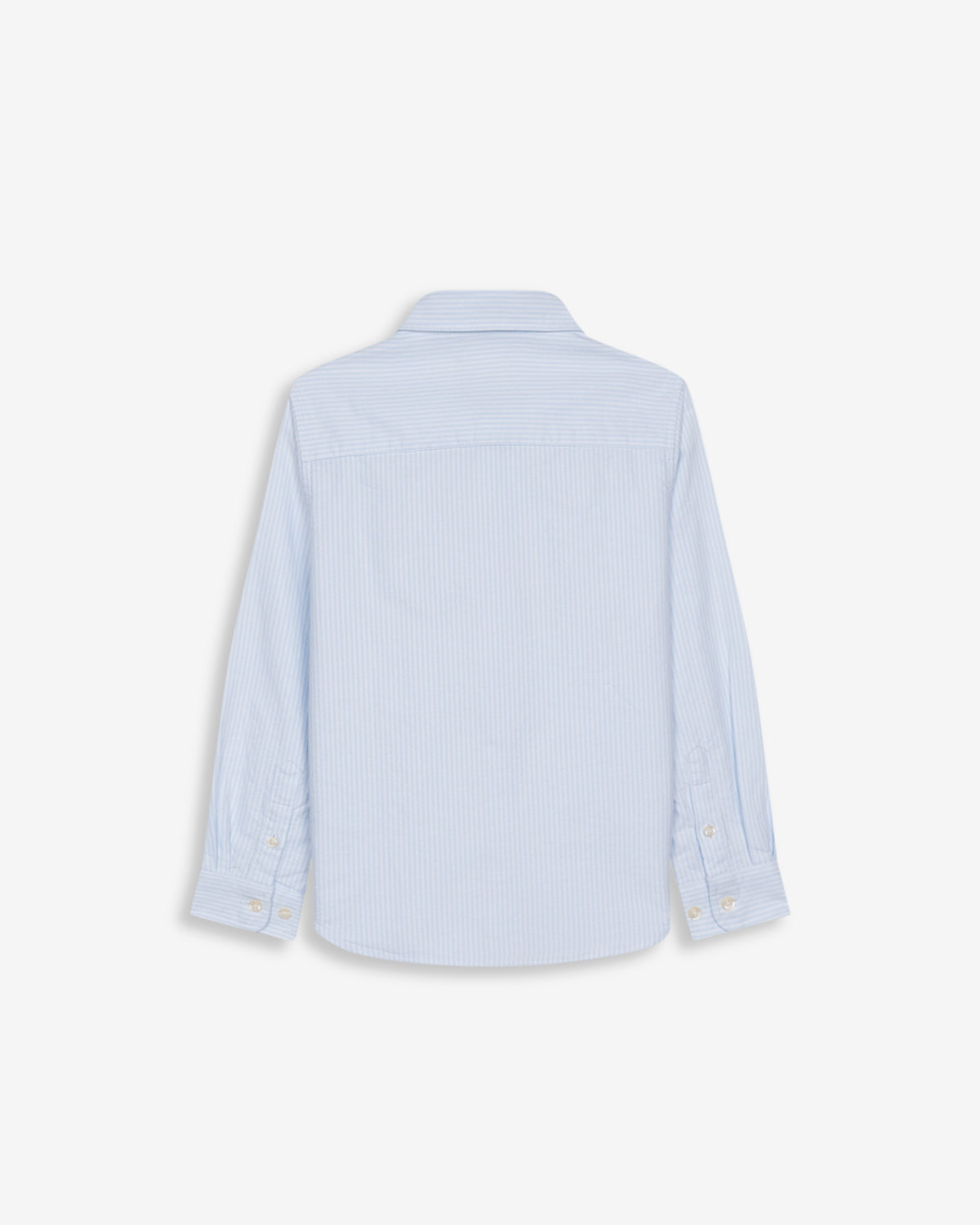 Camisa MEDITERRANEO KIDS azul cielo de Harper & Neyer, vista trasera con canesú y puños abotonados