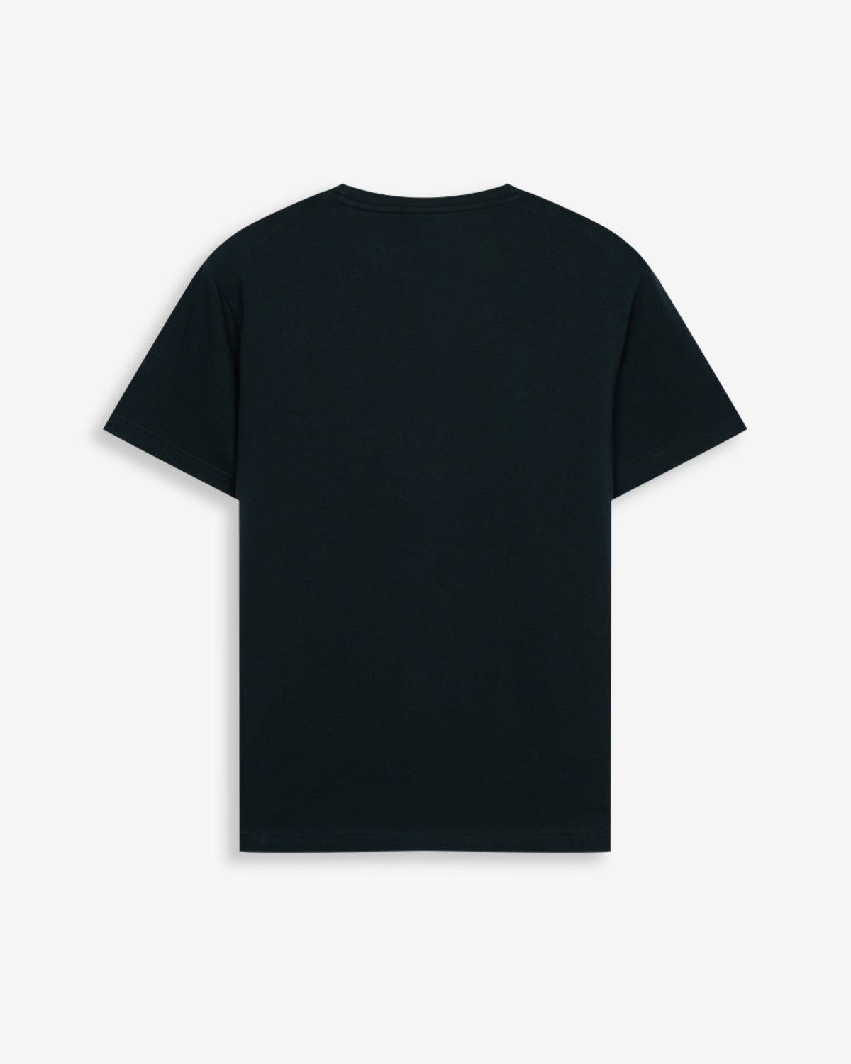 Camiseta Rugby de Harper & Neyer en verde botella, vista trasera lisa con logo en la manga