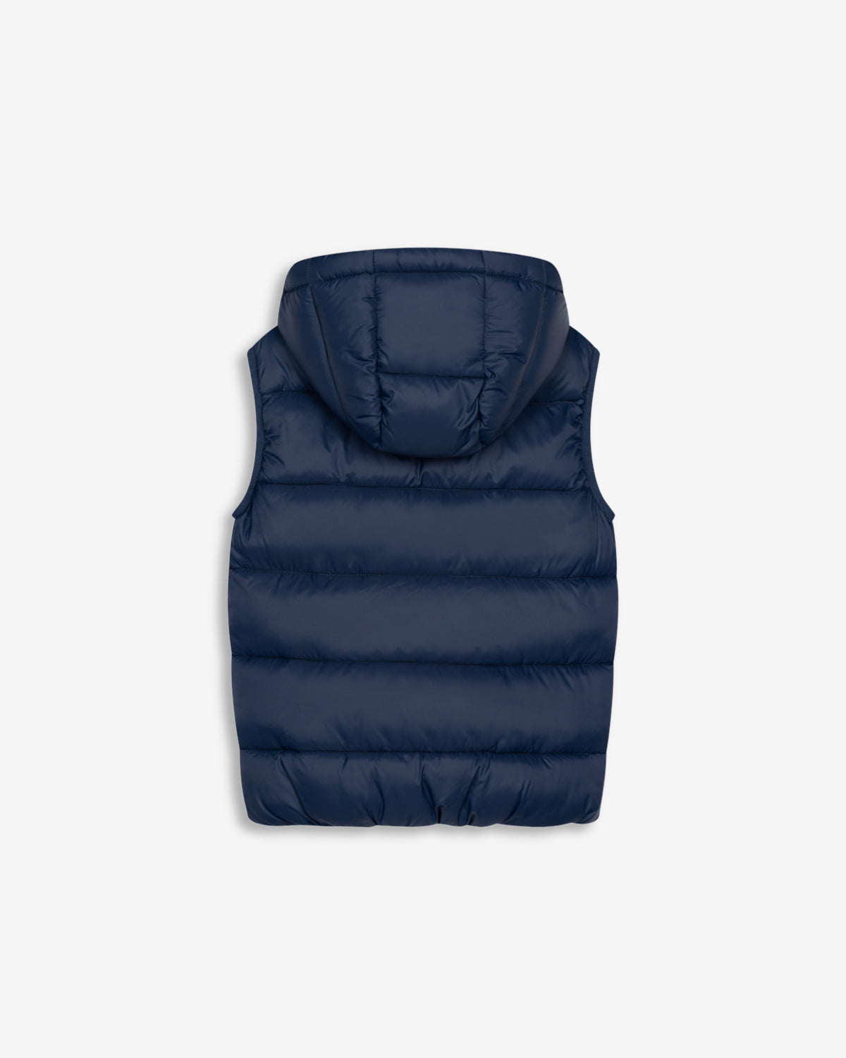 Chaleco acolchado GALWAY KIDS en azul marino de Harper & Neyer, vista trasera con espalda lisa