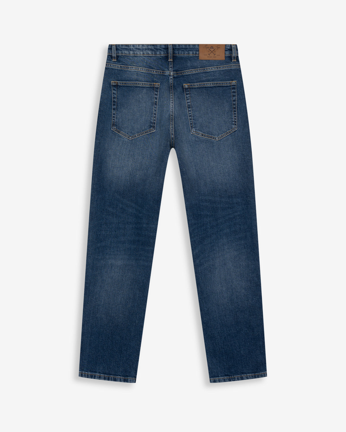 Pantalón DENIM en denim medio de Harper & Neyer, bodegón trasero de las perneras