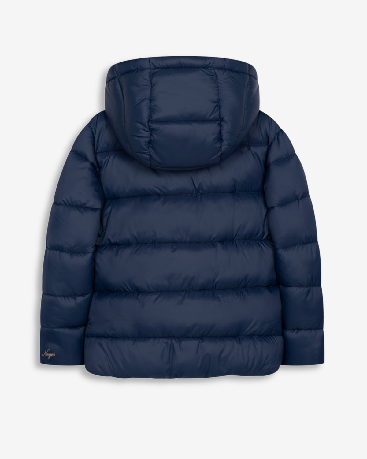Parka acolchada GALWAY KIDS en azul marino de Harper & Neyer, vista trasera con capucha y espalda lisa
