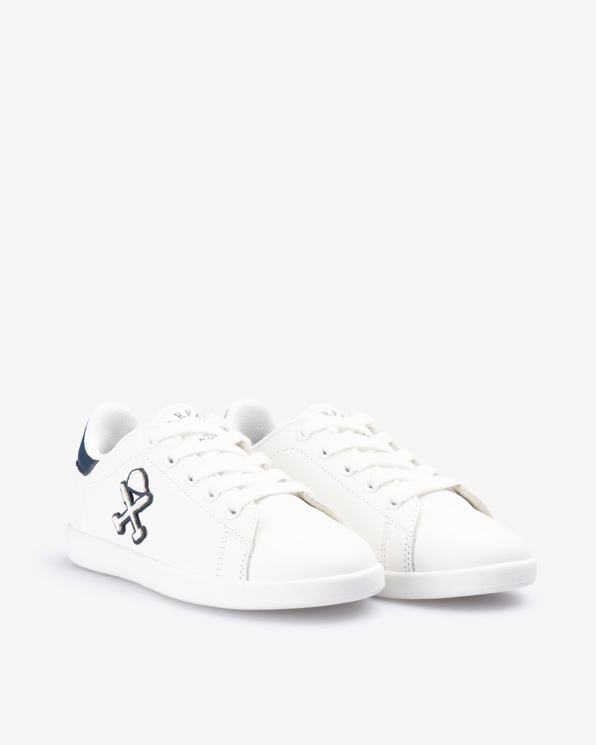 Sneaker HARPER KIDS blanca de Harper & Neyer, segundo perfil lateral con mezcla de materiales