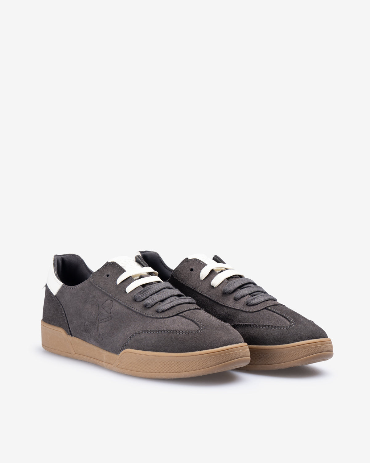 Sneaker ROCHESTER antracita de Harper & Neyer, perfil interior en serraje con cordones a tono