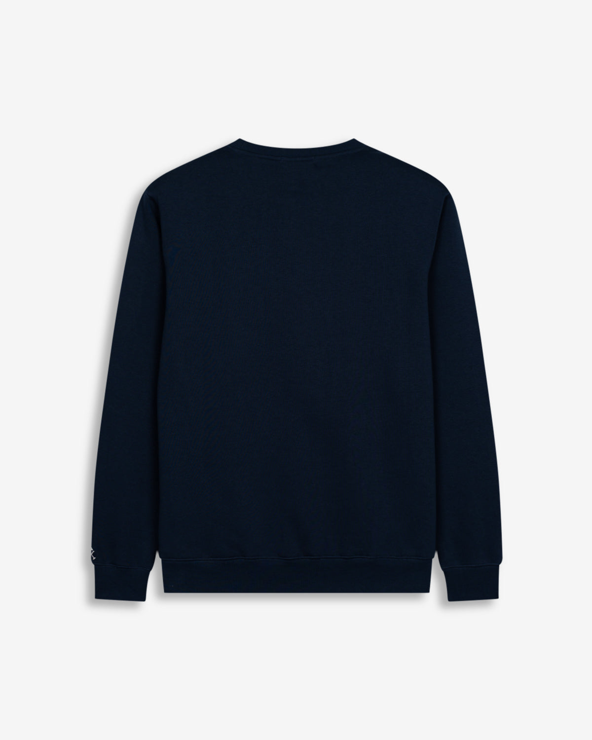Sudadera NEW ENGLAND de Harper & Neyer en azul marino, vista trasera lisa con cuello redondo