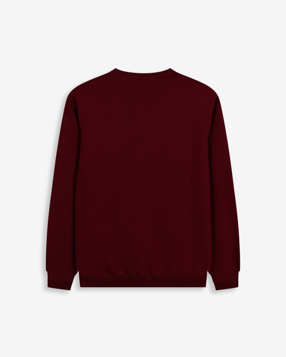 Sudadera NEW ENGLAND de Harper & Neyer en burdeos, vista trasera lisa con cuello redondo