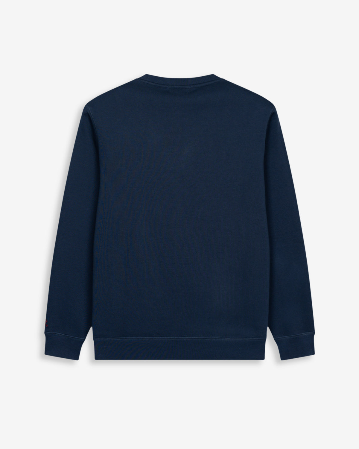 Sudadera TEDDY de Harper & Neyer en azul marino, vista trasera lisa con cuello redondo estructurado