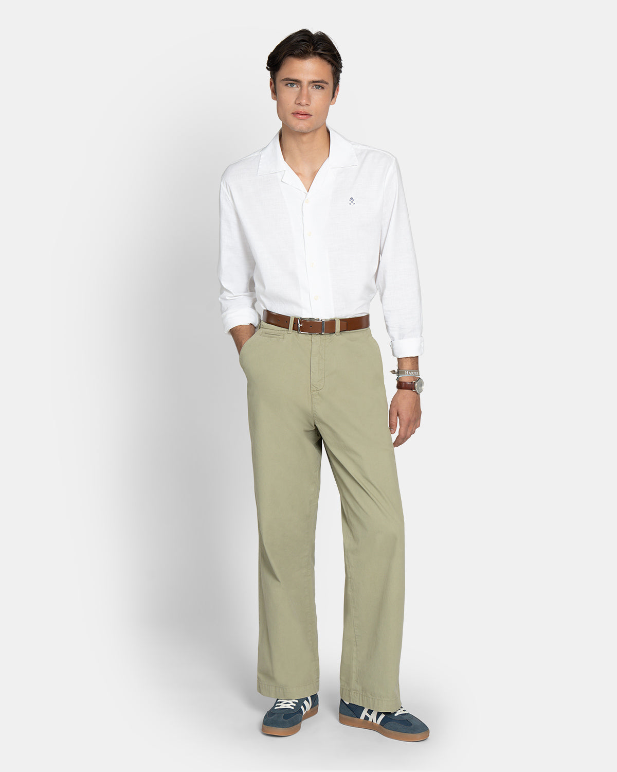 Wide Chino Trousers