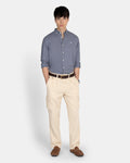 PANTALON PLEATED CARGO LINEN