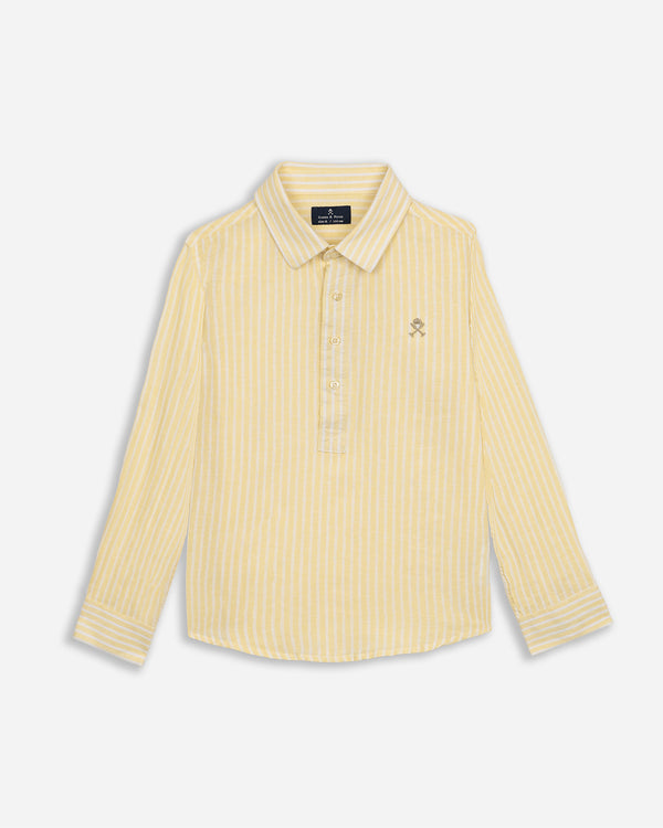 POLERA STRIPED LINEN KIDS