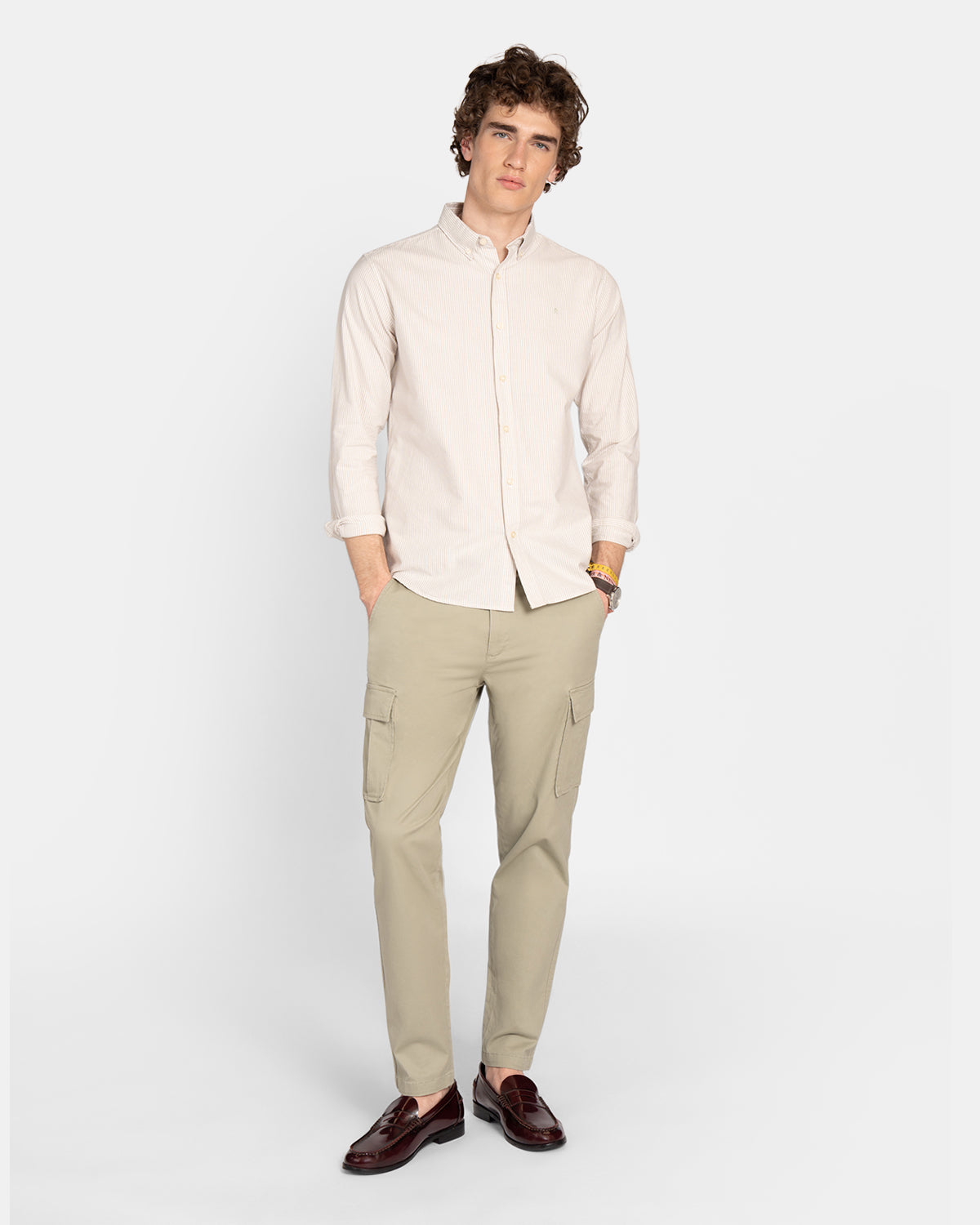 CAMISA MONACO STRIPED OXFORD