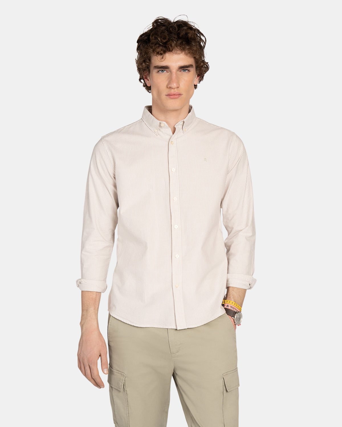 CAMISA MONACO STRIPED OXFORD