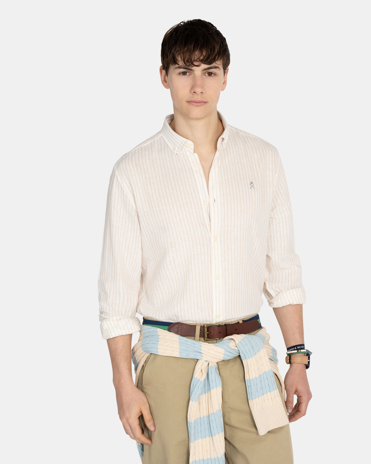 CAMISA STRIPED LINEN