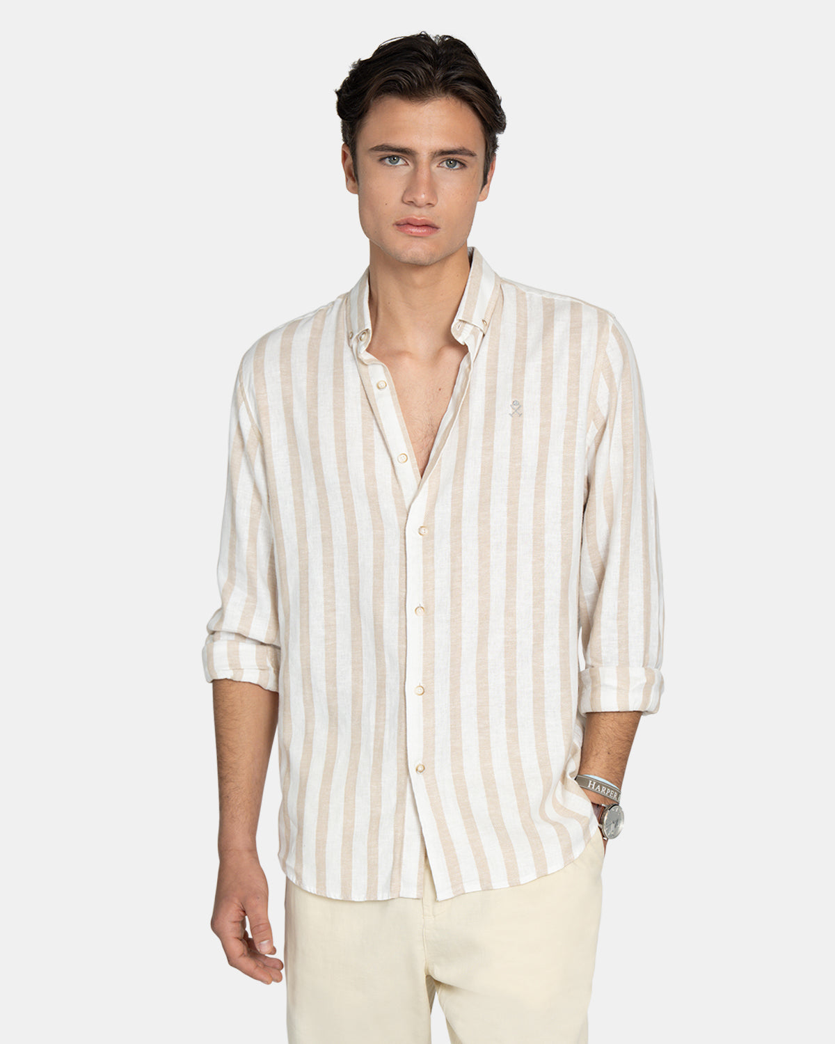 CAMISA SPIKED STRIPE