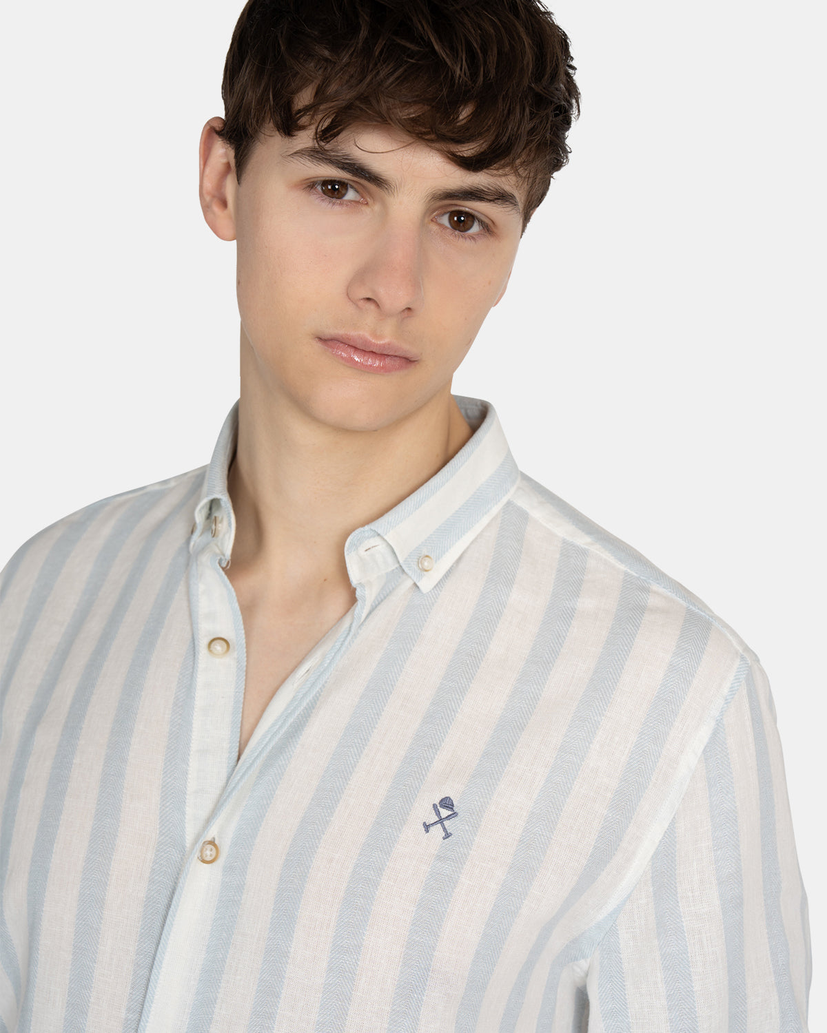CAMISA SPIKED STRIPE