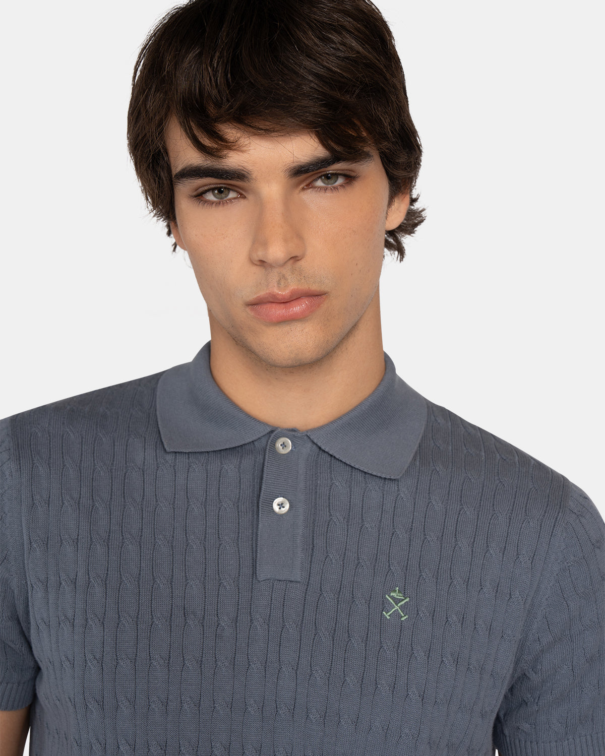 POLO CABLE KNIT