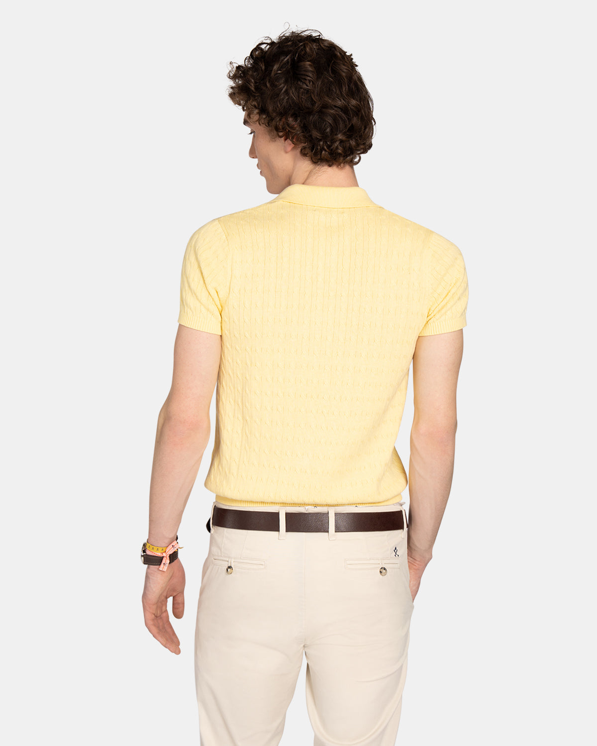 POLO CABLE KNIT