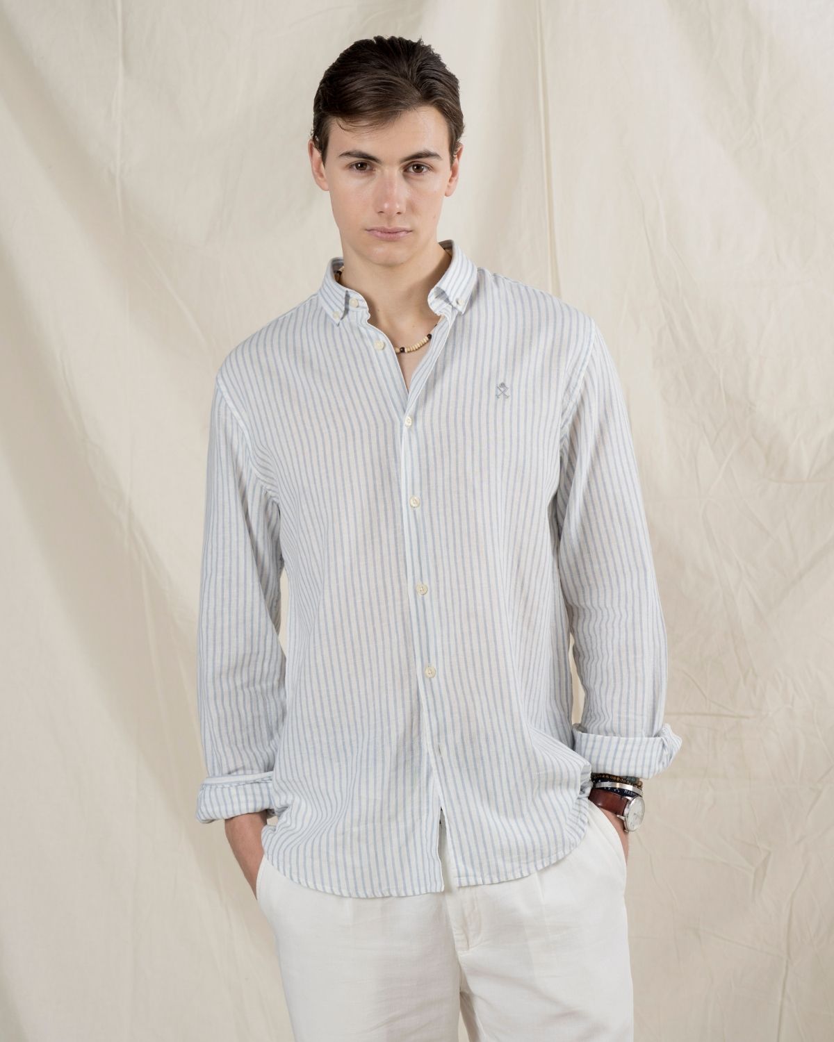 CAMISA STRIPED LINEN