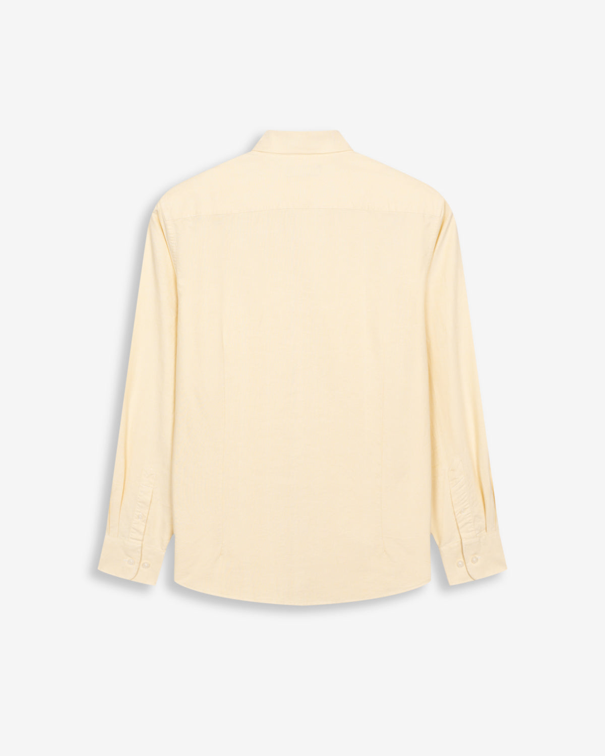 Camisa oxford ICON COLORS amarillo suave de Harper & Neyer, packshot trasero con canesú y puños