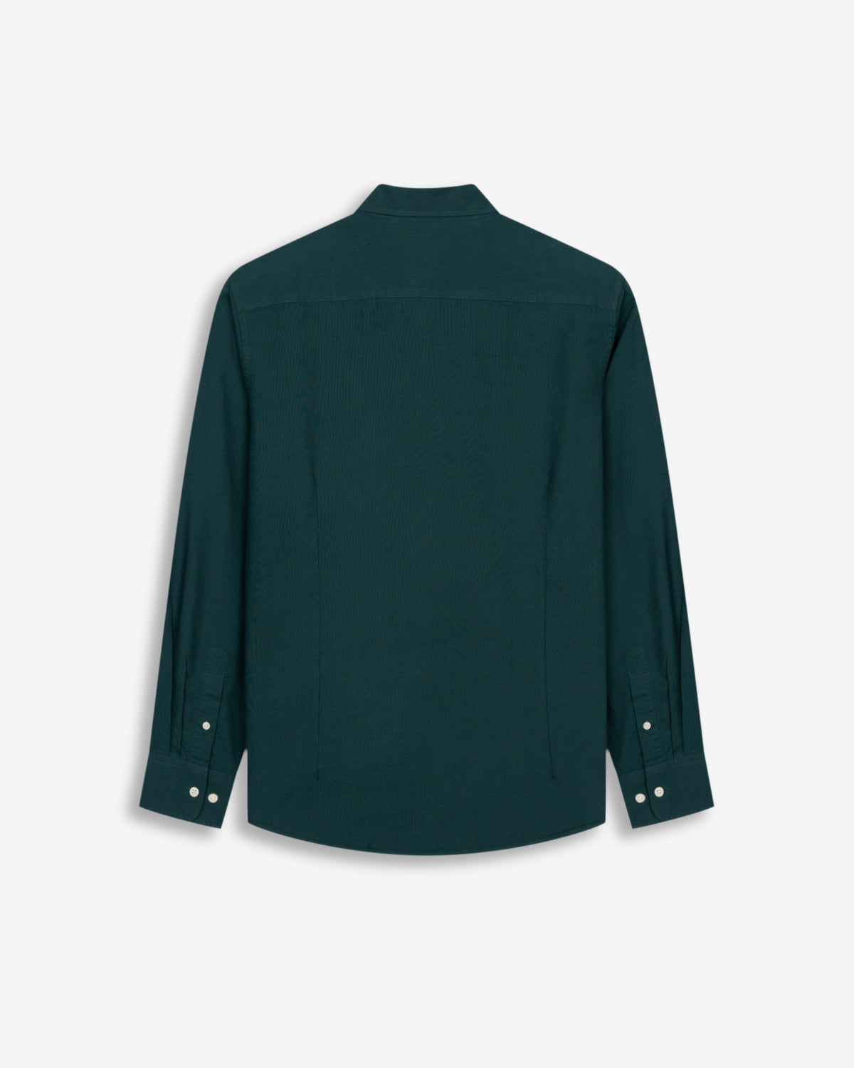 Camisa oxford ICON COLORS verde botella de Harper & Neyer, packshot trasero con canesú y puños
