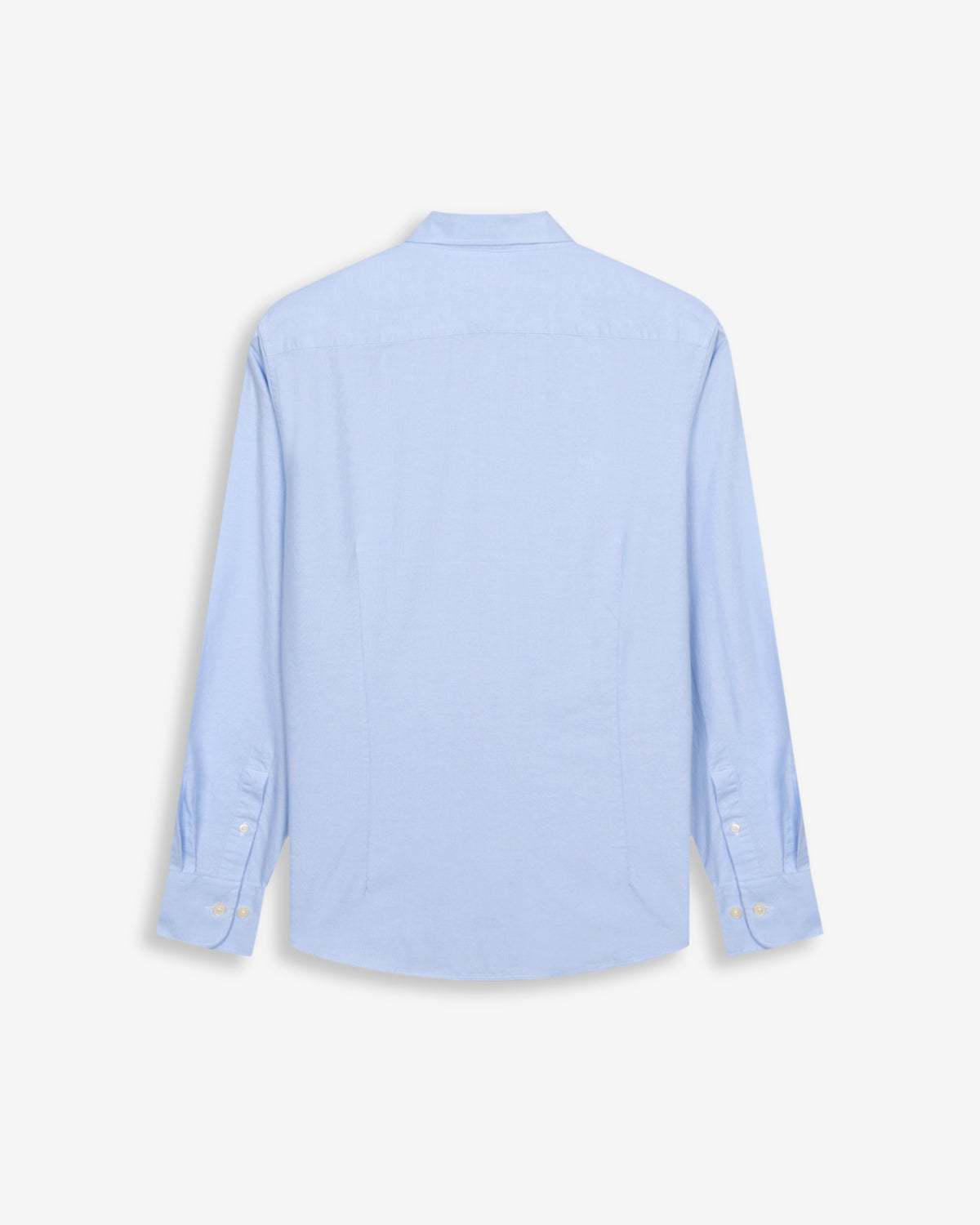 Camisa oxford ICON azul claro de Harper & Neyer, packshot trasero con canesú y puños abotonados