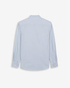 Camisa Vichy de Harper & Neyer de cuadros azul cielo, vista trasera con canesú y puños abotonados