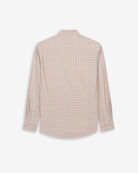 Camisa Vichy de Harper & Neyer de cuadros camel, vista trasera con canesú y puños abotonados