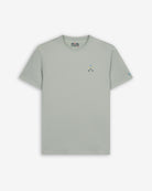 Camiseta EVERGREEN de Harper & Neyer en gris perla, vista frontal con bordado pequeño en el pecho