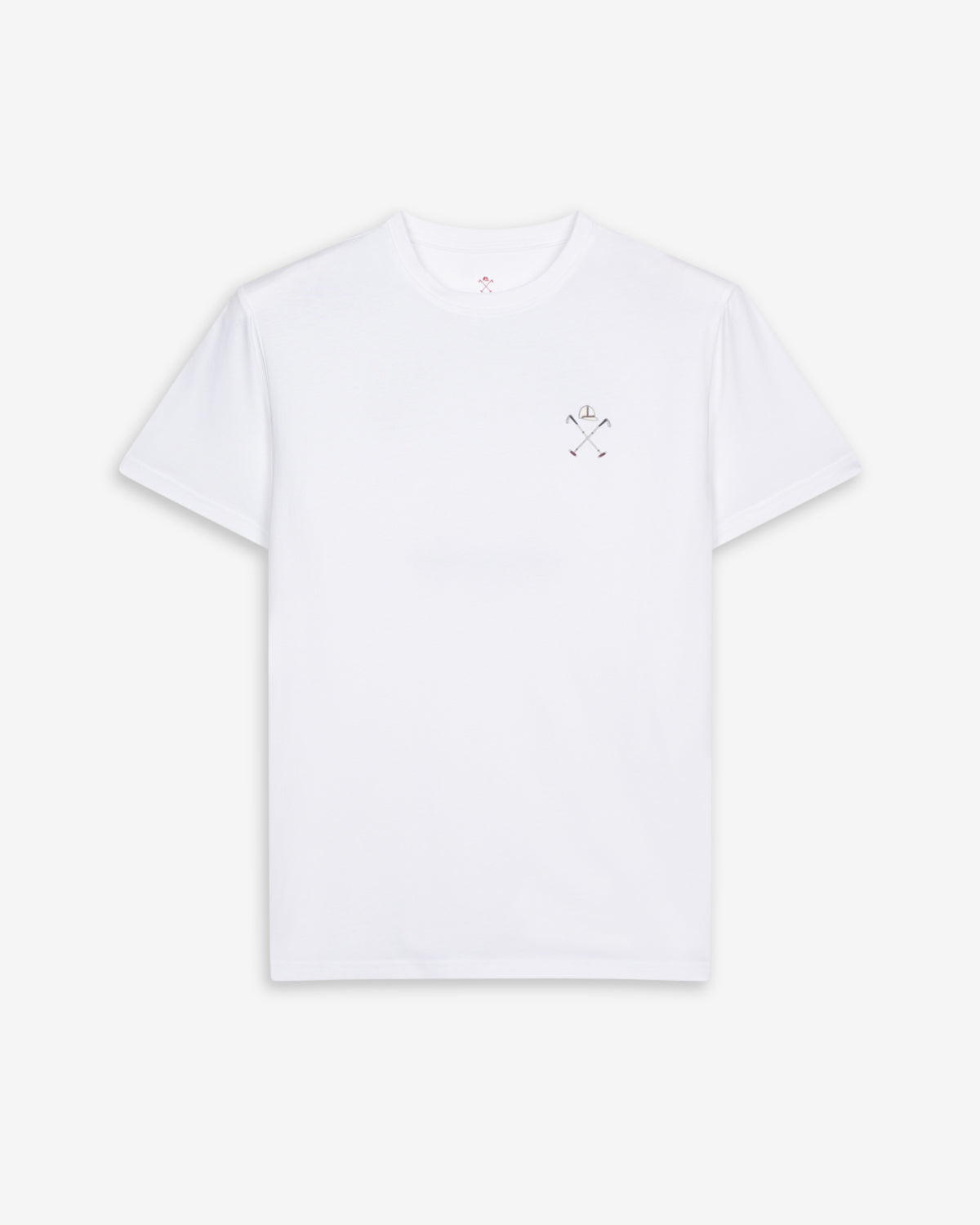 Camiseta GOLDEN STATE de Harper & Neyer en algodón blanco, bodegón frontal con icono en el pecho