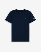 Camiseta ICON KIDS azul marino de Harper & Neyer, vista trasera en algodón 100% con cuello redondo