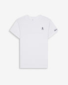 Camiseta ICON KIDS de Harper & Neyer en algodón blanco, vista frontal con logo bordado en el pecho