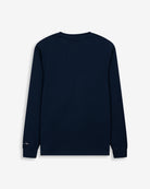 Camiseta Long Sleeve ICON KIDS de Harper & Neyer en azul marino, vista trasera con Neyer bordado en la manga