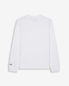 Camiseta Long Sleeve ICON KIDS blanca de Harper & Neyer, vista trasera con Neyer bordado en la manga