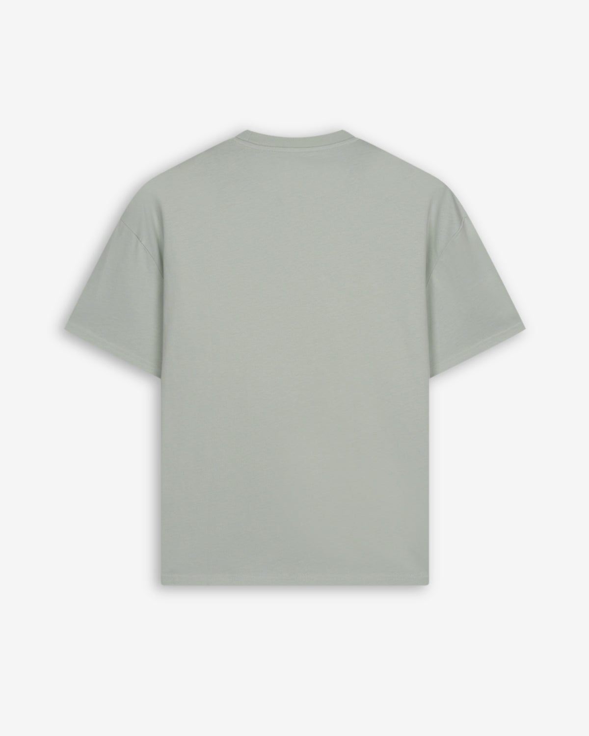 Camiseta NEWPORT oversize de Harper & Neyer en gris cielo, bodegón trasero de corte relajado