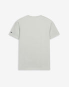 Camiseta PARADISE de Harper & Neyer en gris perla, vista trasera lisa con bordado en la manga