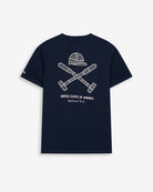 Camiseta RANGER de Harper & Neyer en algodón azul marino, bodegón trasero con estampado National Park