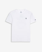 Camiseta RANGER de Harper & Neyer en algodón blanco, bodegón frontal con emblema en el pecho