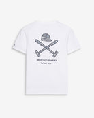Camiseta RANGER de Harper & Neyer en algodón blanco, bodegón trasero con estampado National Park