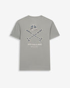Camiseta RANGER de Harper & Neyer en algodón gris verdoso claro, bodegón trasero con estampado National Park