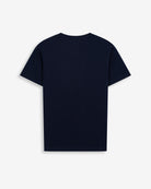 Camiseta ROCKING HORSE de Harper & Neyer en algodón azul marino, bodegón trasero de corte regular
