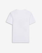 Camiseta Rugby de Harper & Neyer en blanco, vista trasera lisa con logo en la manga