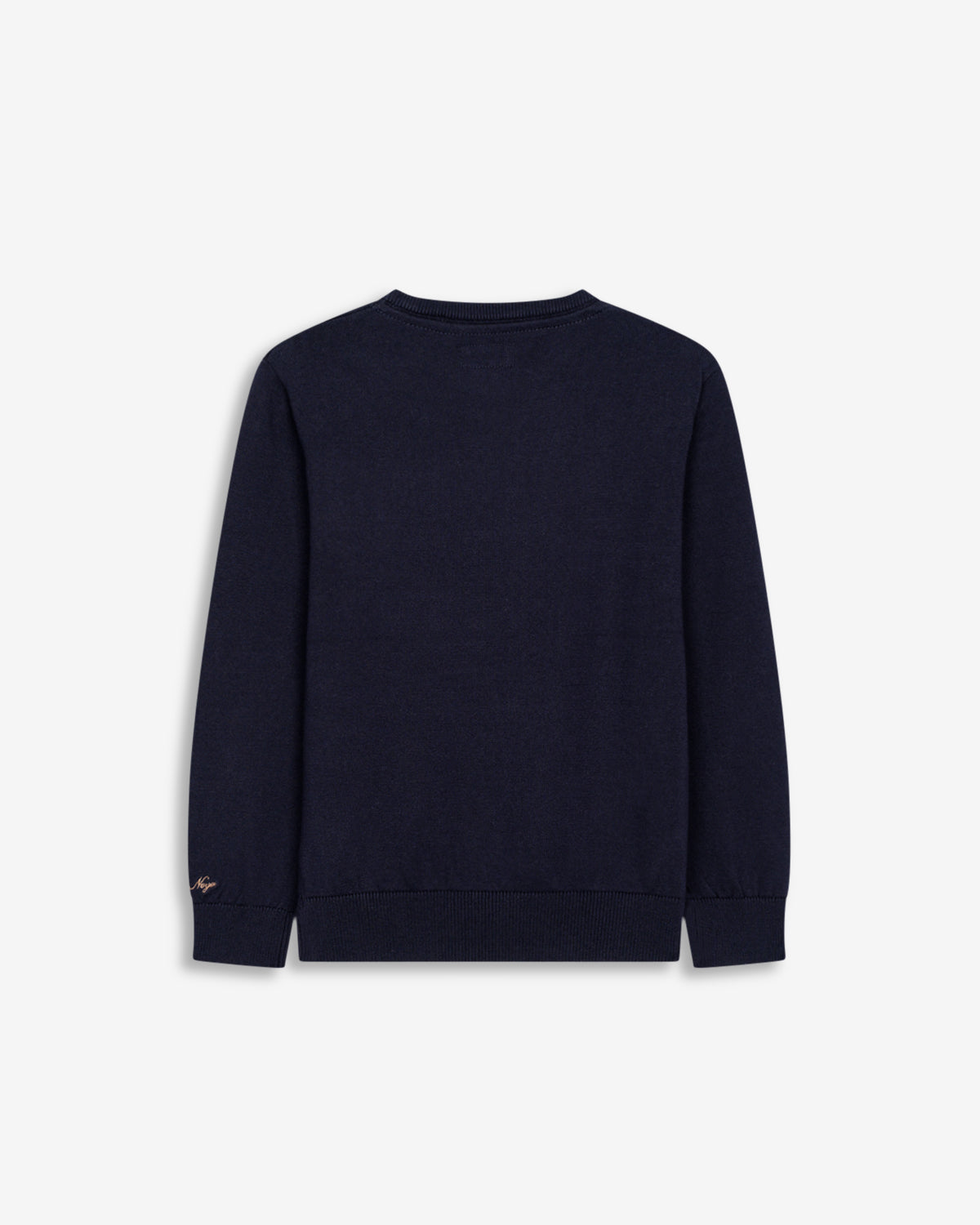 Jersey ICON R KIDS azul marino de Harper & Neyer, vista trasera en punto de algodón con cuello redondo